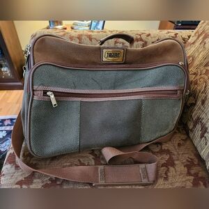 Jaguar leather and suede medium travel bag
